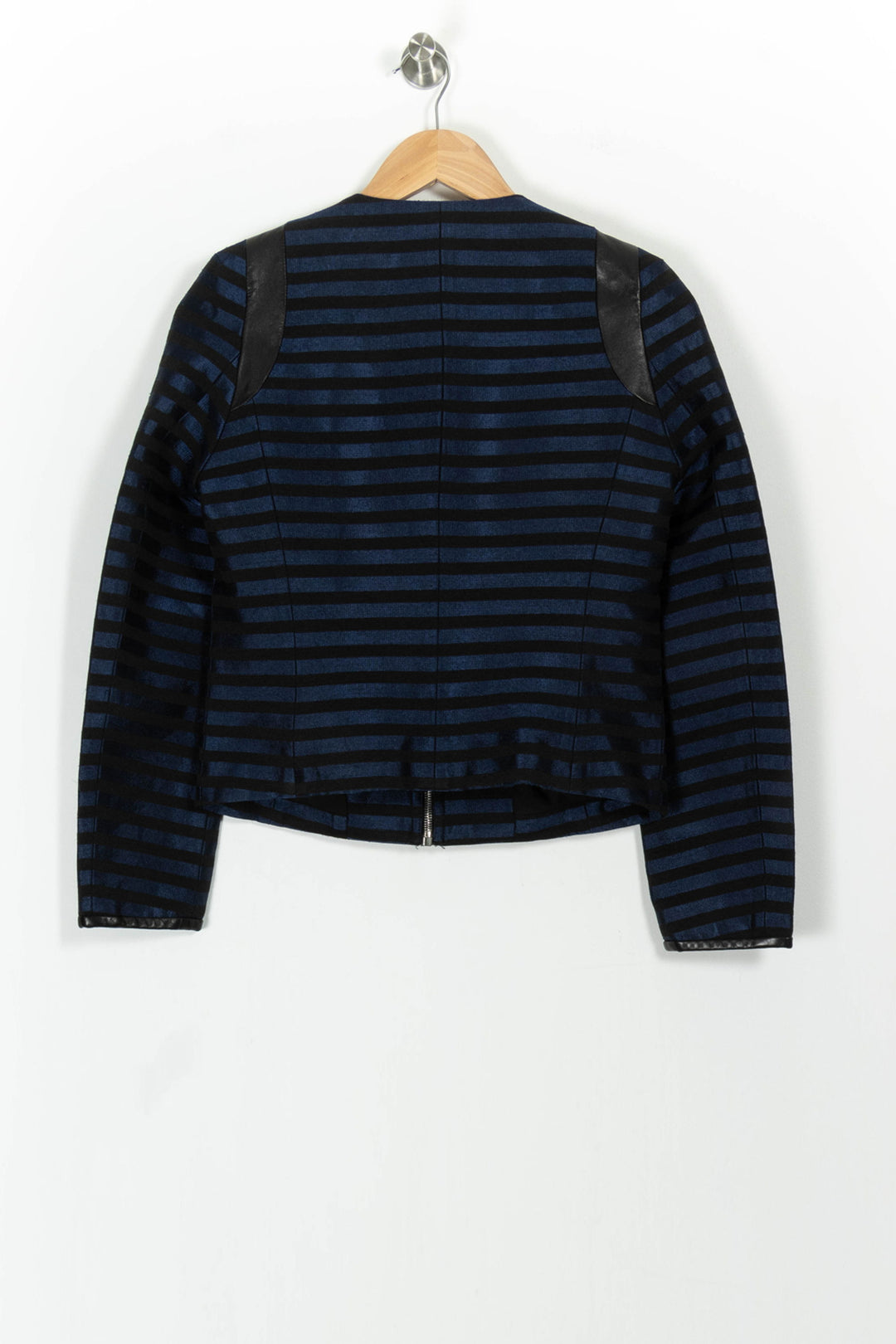 Veste Bleu et Noir - Taille S/36 de la marque Claudie Pierlot | PARAD54254 - Vendu par Paradigme - Image 4