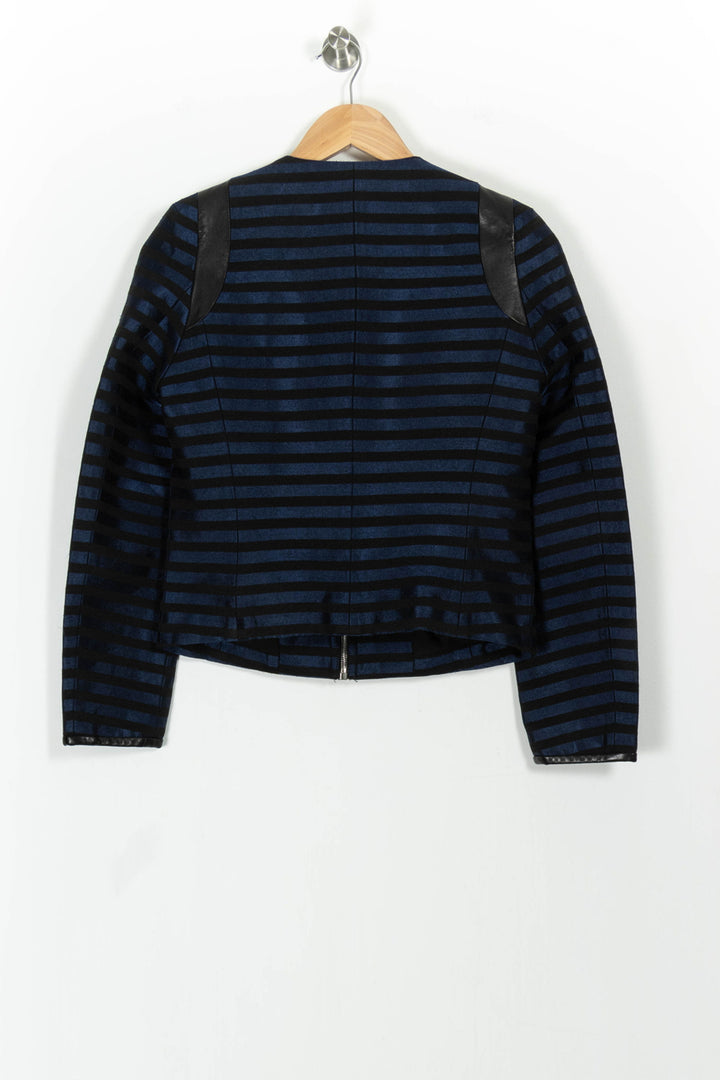 Veste Bleu et Noir - Taille S/36 de la marque Claudie Pierlot | PARAD54254 - Vendu par Paradigme - Image 4