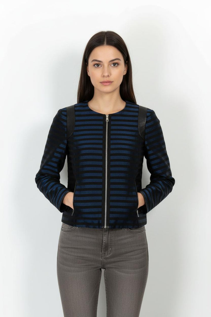 Veste Bleu et Noir - Taille S/36 de la marque Claudie Pierlot | PARAD54254 - Vendu par Paradigme - Image 1