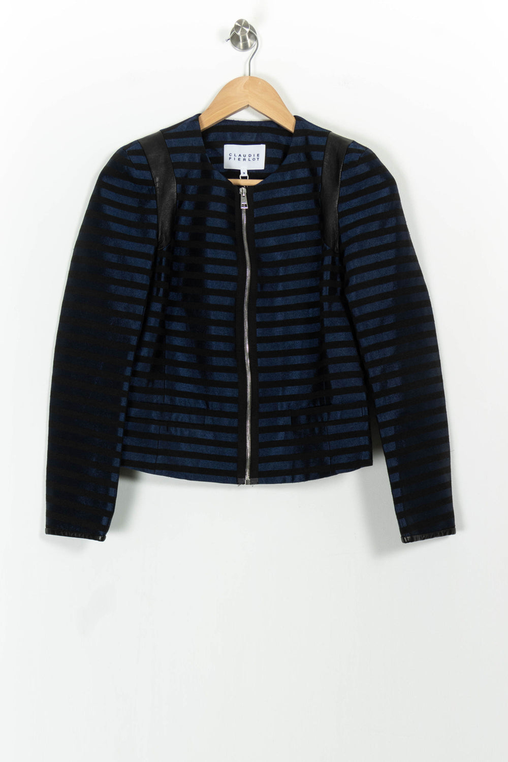 Veste Bleu et Noir - Taille S/36 de la marque Claudie Pierlot | PARAD54254 - Vendu par Paradigme - Image 2