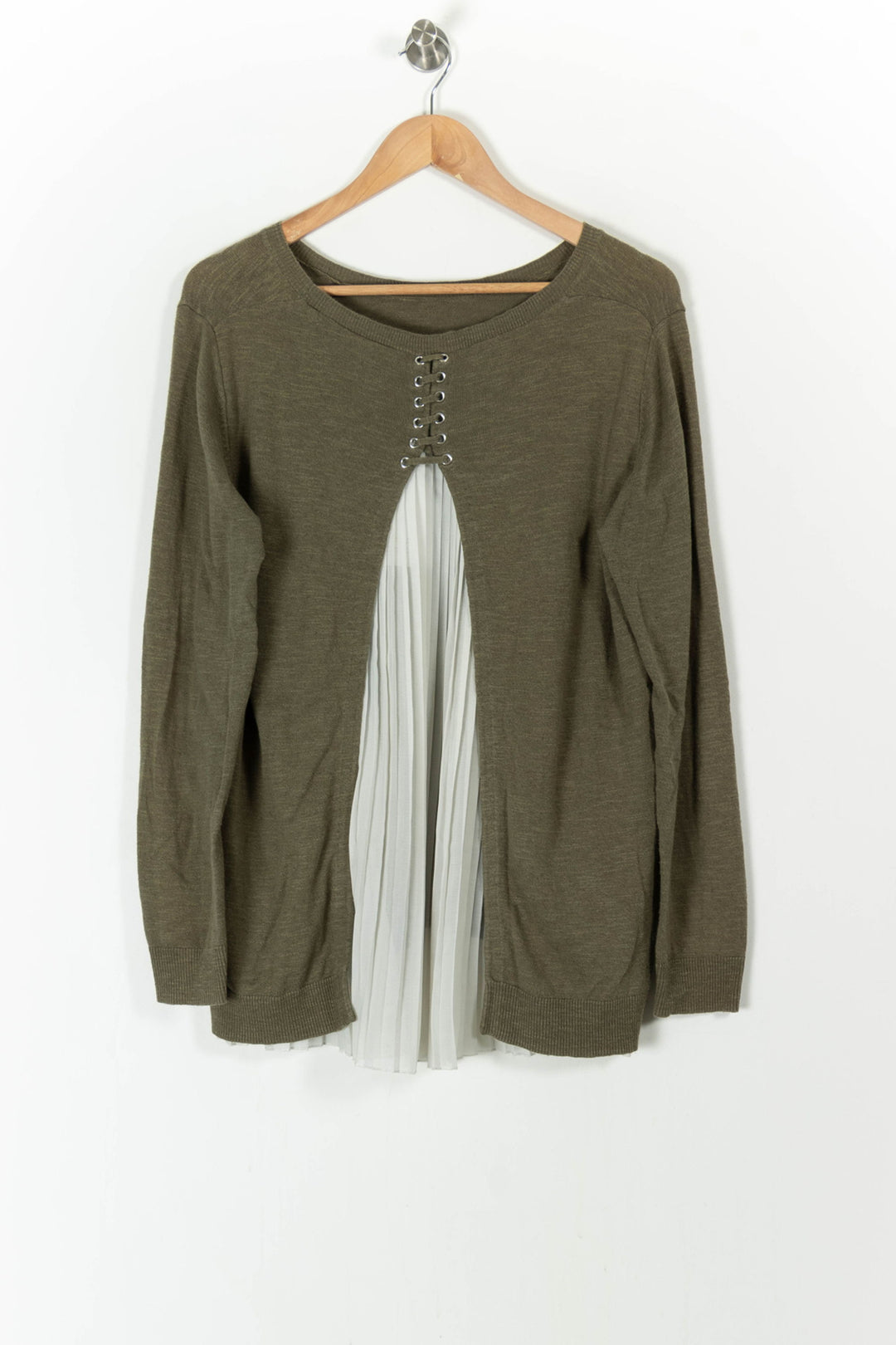 Pull Vert et Blanc - Taille L/40 de la marque Sandro | PARAD54257 - Vendu par Paradigme - Image 4