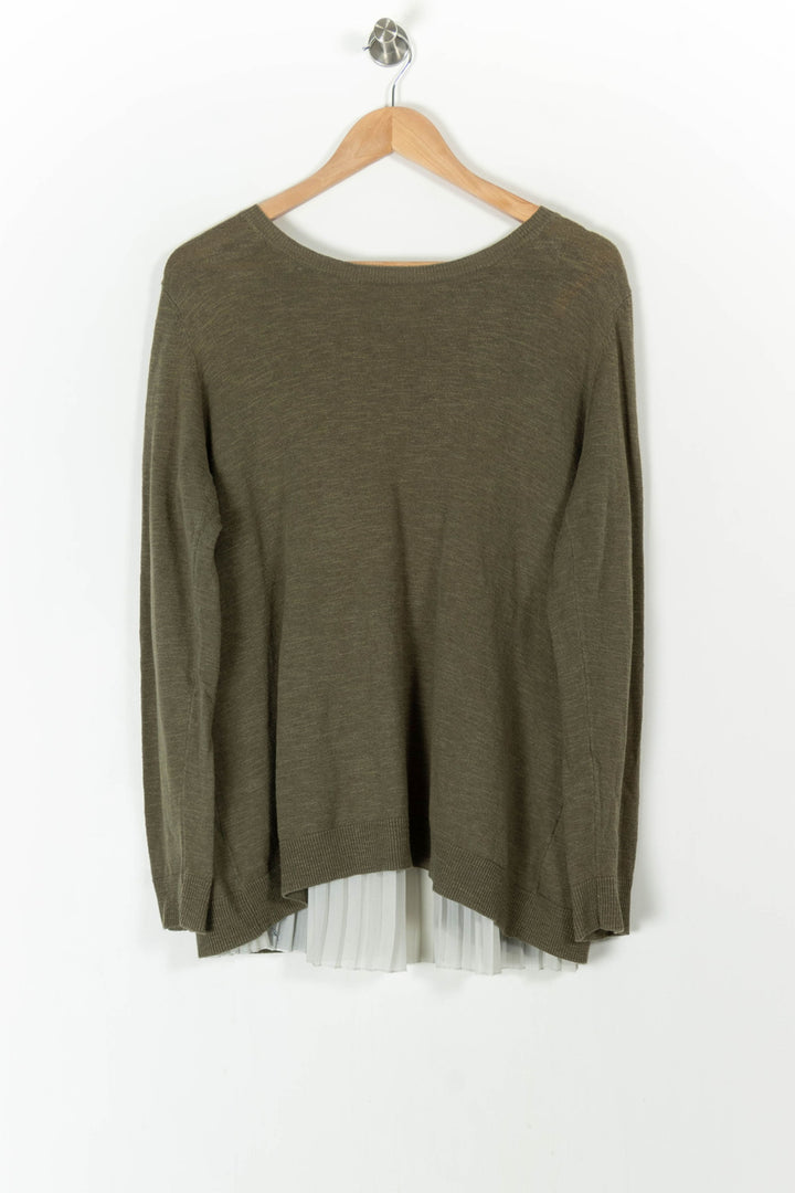 Pull Vert et Blanc - Taille L/40 de la marque Sandro | PARAD54257 - Vendu par Paradigme - Image 2