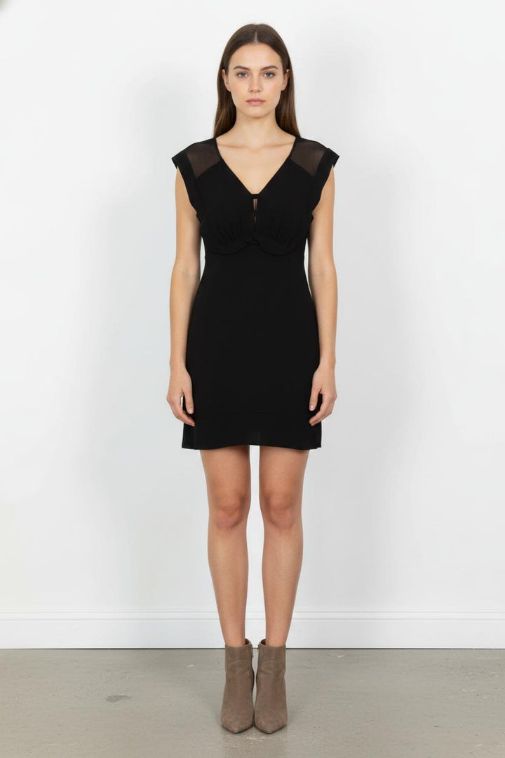 Robe Courte Noire - Taille M/38 de la marque Sandro | PARAD54258 - Vendu par Paradigme - Image 1