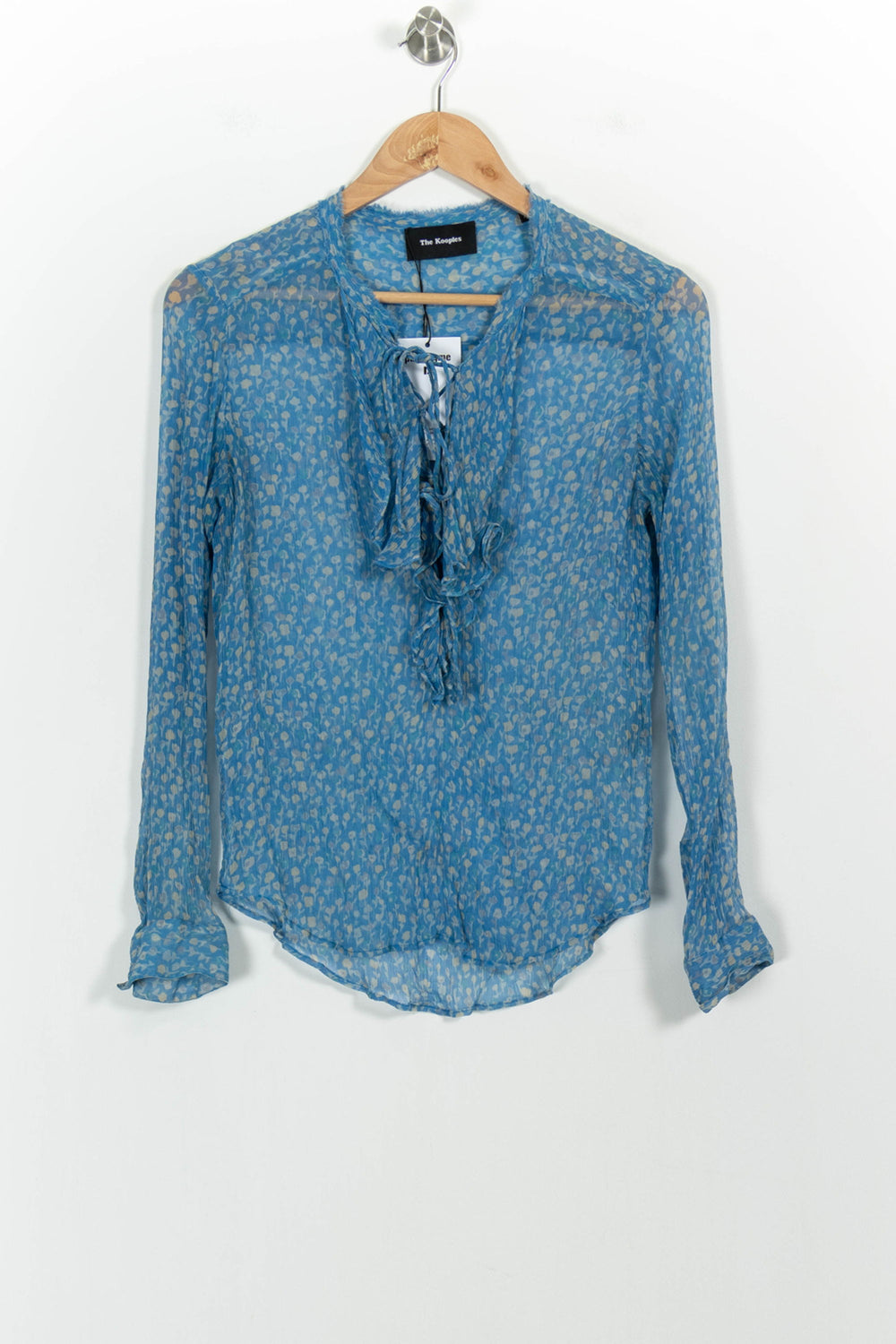 Blouse Bleue et Beige - Taille XS/34 de la marque The Kooples | PARAD54259 - Vendu par Paradigme - Image 2