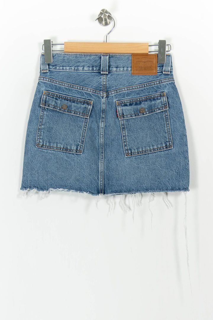 Jupe en Jean Bleue - Taille XS/34 de la marque Levi's | PARAD54280 - Vendu par Paradigme - Image 4