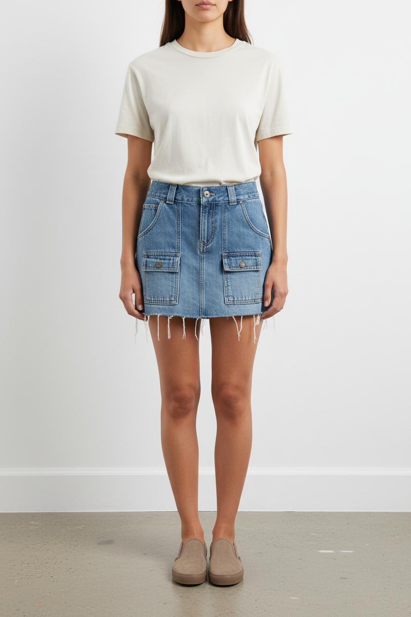 Jupe en Jean Bleue - Taille XS/34 de la marque Levi's | PARAD54280 - Vendu par Paradigme - Image 1