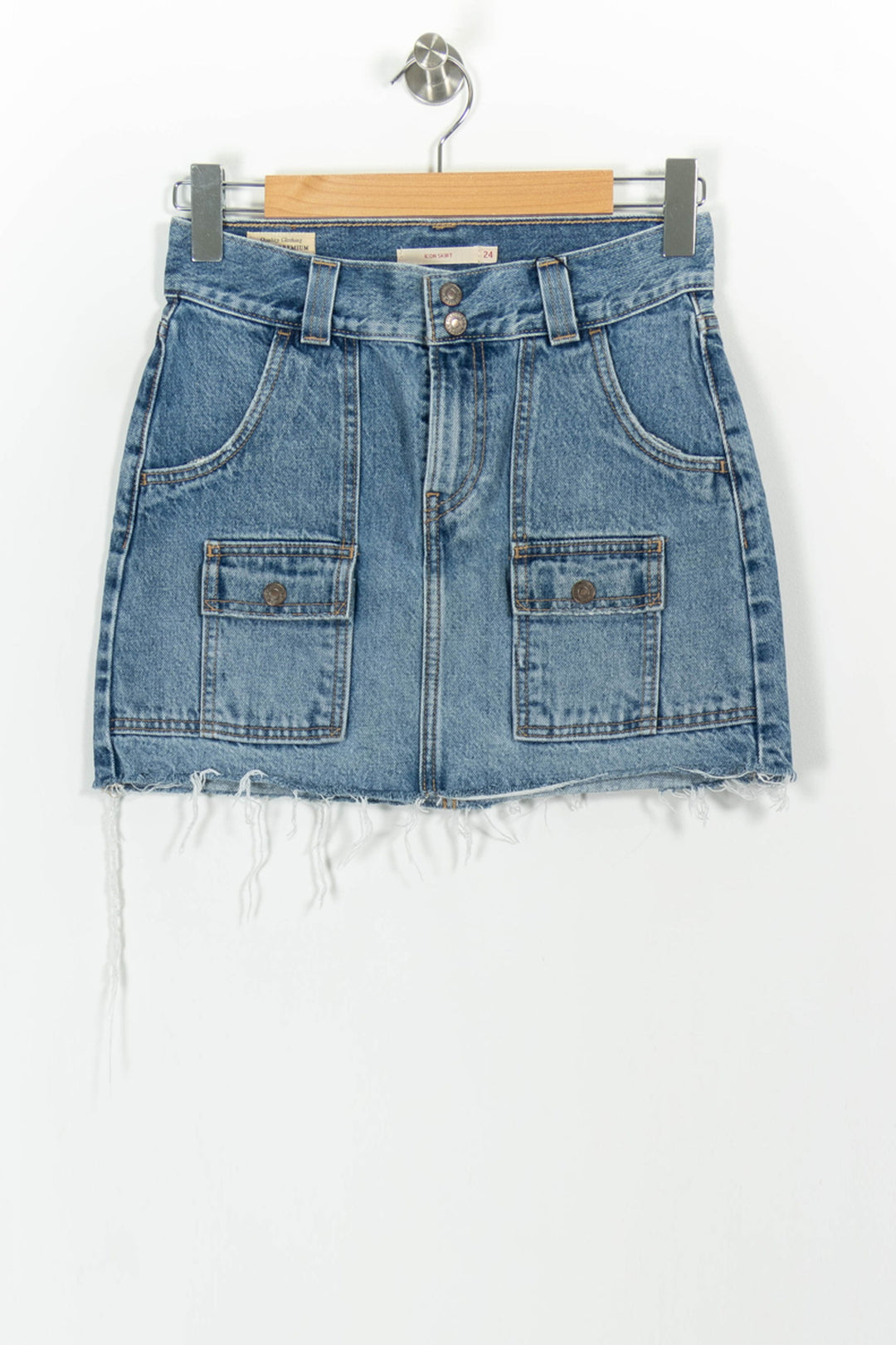 Jupe en Jean Bleue - Taille XS/34 de la marque Levi's | PARAD54280 - Vendu par Paradigme - Image 2