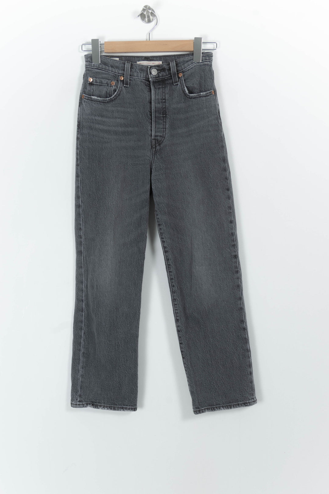 Jean Droit Gris - Taille S/36 de la marque Levi's | PARAD54281 - Vendu par Paradigme - Image 2