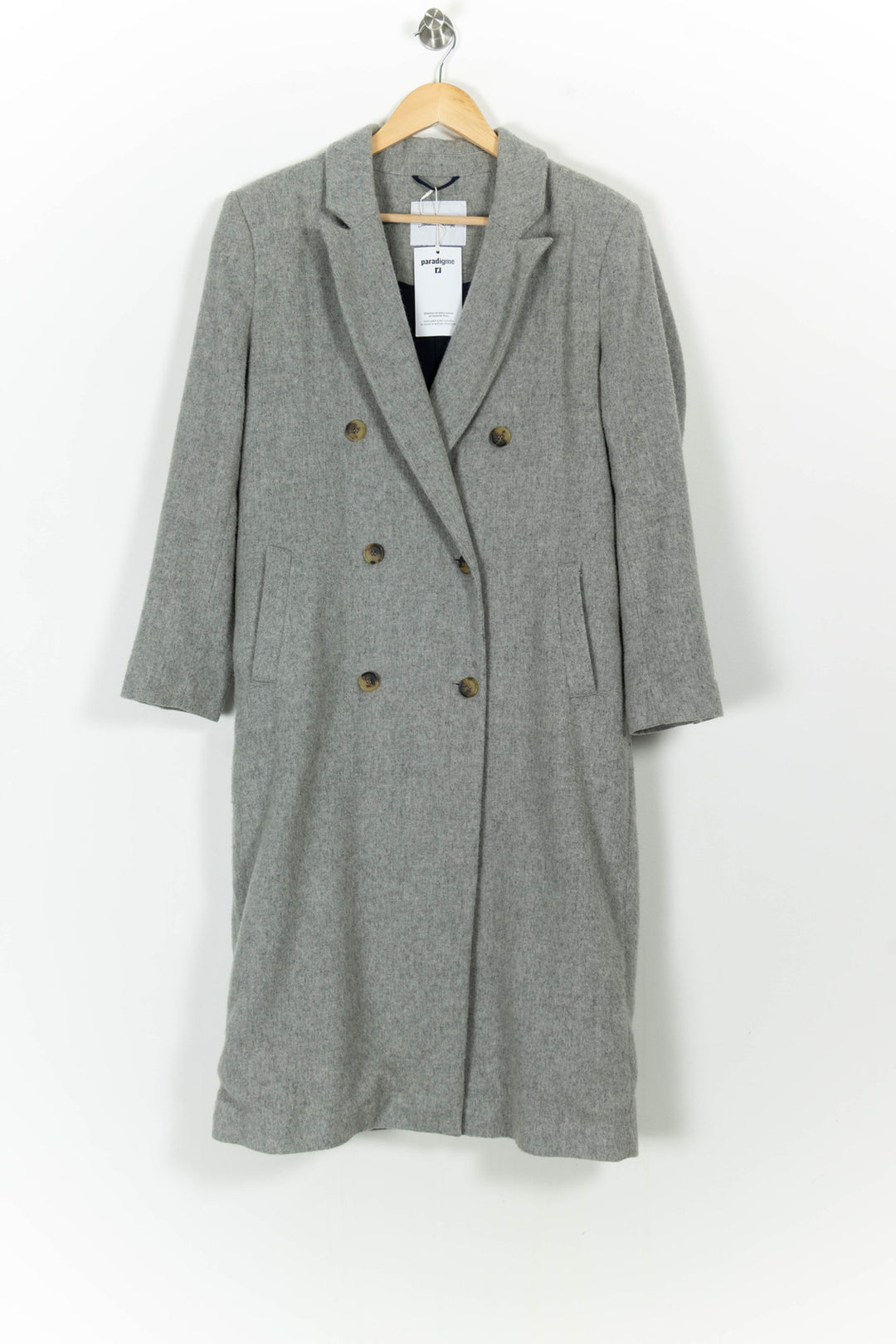 Manteau Gris - Taille M/38 de la marque American Vintage | PARAD54286 - Vendu par Paradigme - Image 2