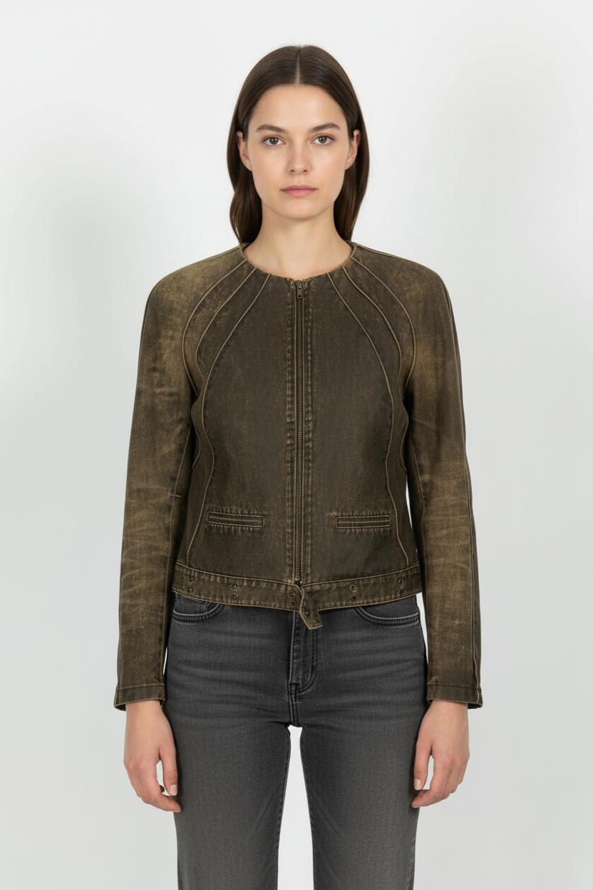 Veste Marron - Taille M/38 de la marque Sandro | PARAD54306 - Vendu par Paradigme - Image 1