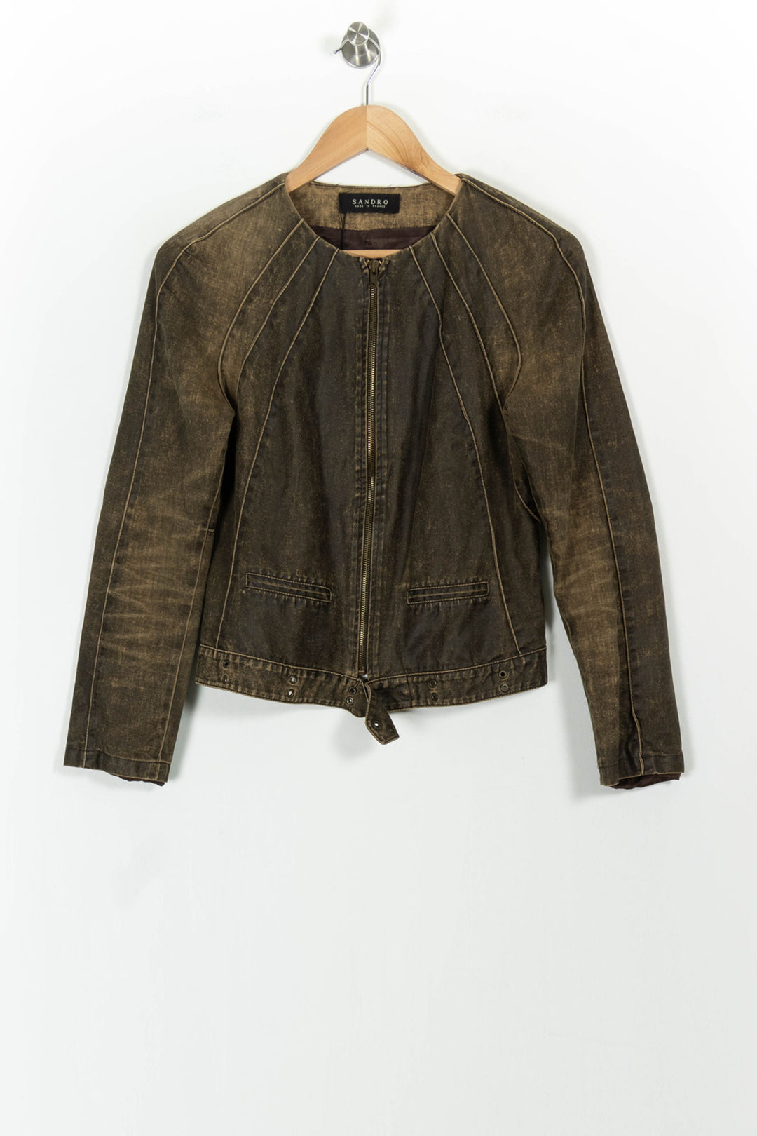Veste Marron - Taille M/38 de la marque Sandro | PARAD54306 - Vendu par Paradigme - Image 2