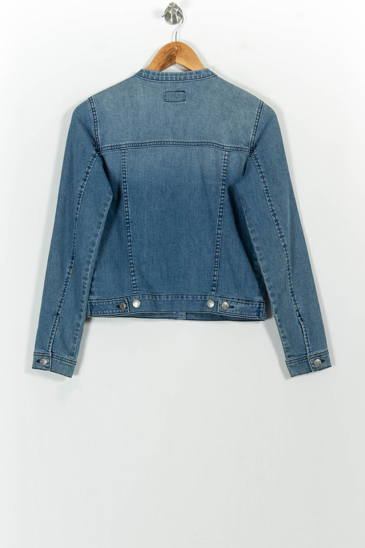Veste en Jean Bleue - Taille S/36 de la marque Caroll | PARAD54308 - Vendu par Paradigme - Image 4