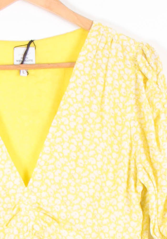 Robe Midi Jaune - Taille L/40 de la marque Petite Mendigote | PARAD54316 - Vendu par Paradigme - Image 3