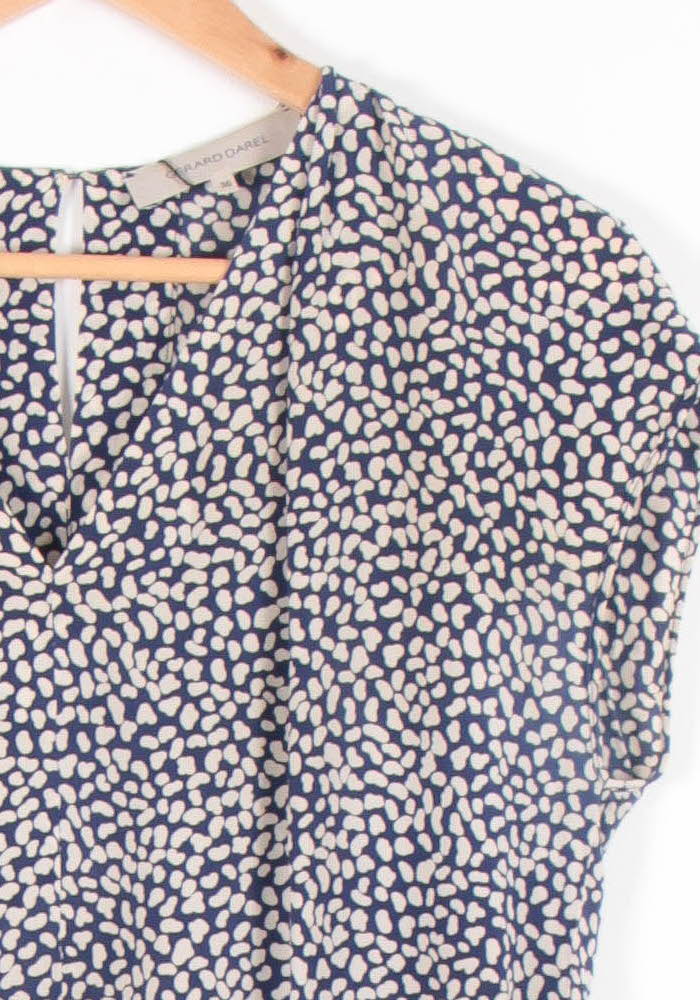 Robe Midi Bleu et Blanche - Taille S/36 de la marque Gerard Darel | PARAD54340 - Vendu par Paradigme - Image 3