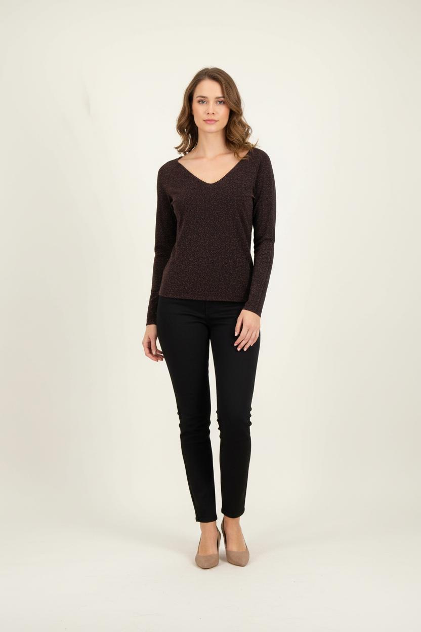 Pull Marron - Taille L/40 de la marque Maje | PARAD54348 - Vendu par Paradigme - Image 1