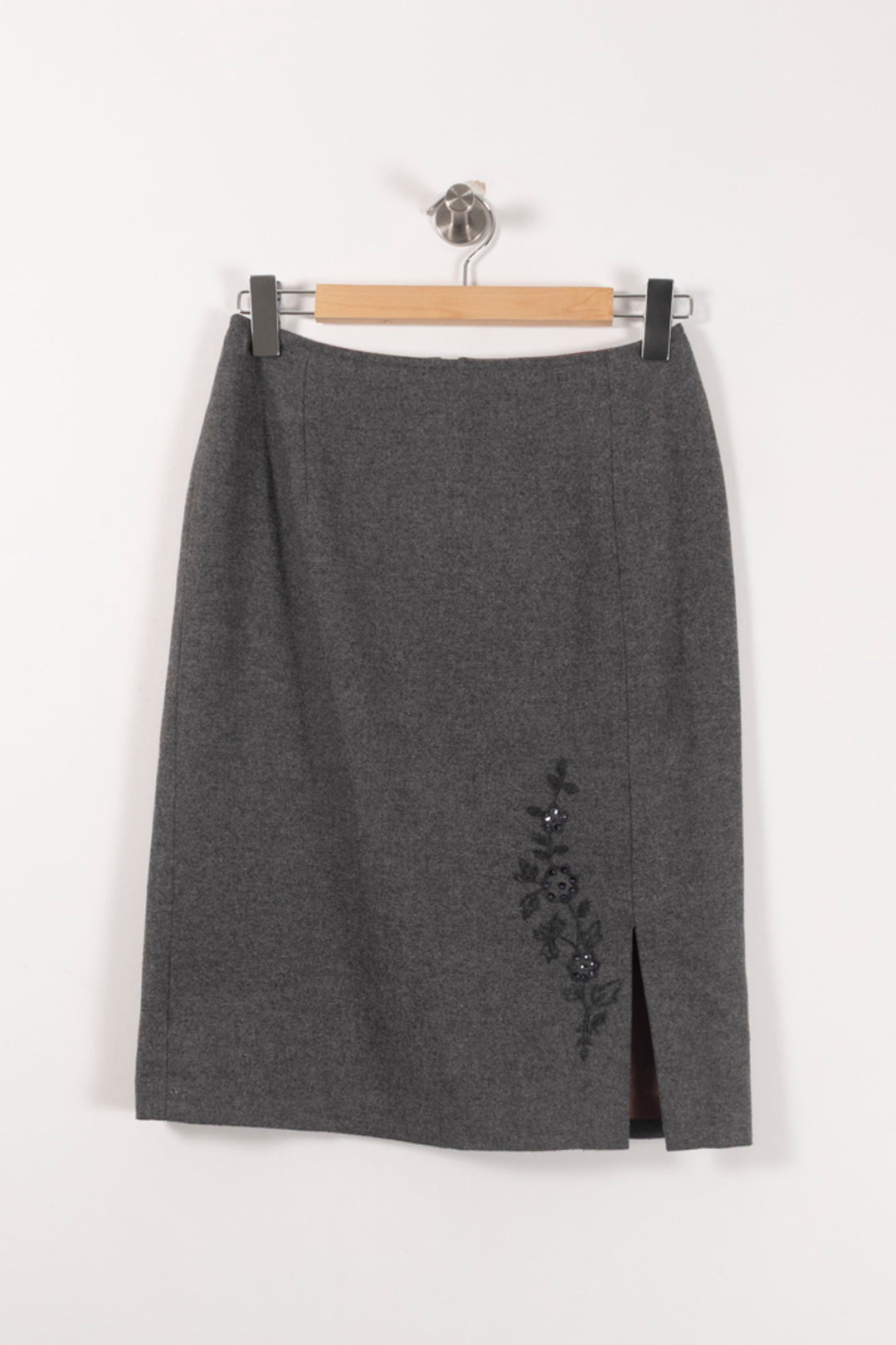 Jupe Droite Grise - Taille M/38 de la marque Gerard Darel | PARAD54351 - Vendu par Paradigme - Image 2