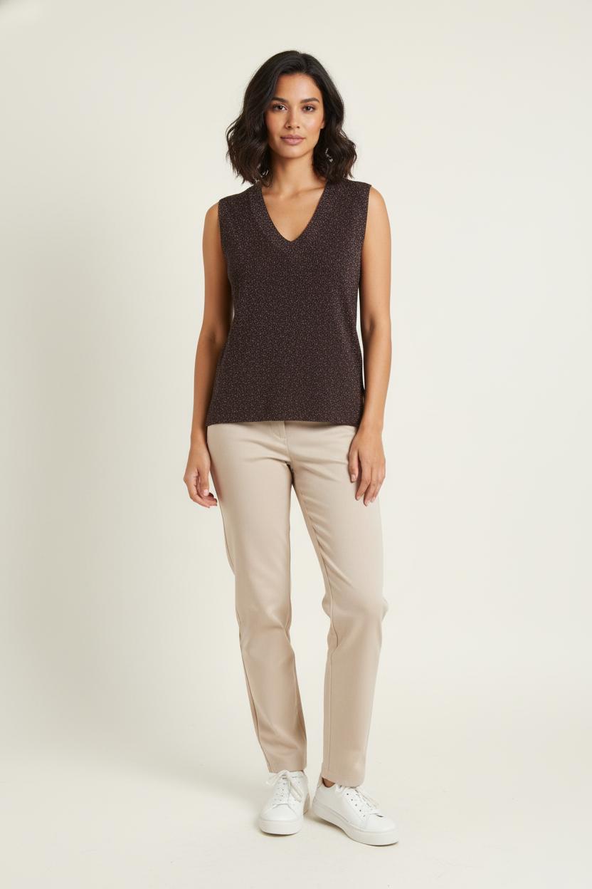 Débardeur Marron - Taille S/36 de la marque Soeur | PARAD54363 - Vendu par Paradigme - Image 1