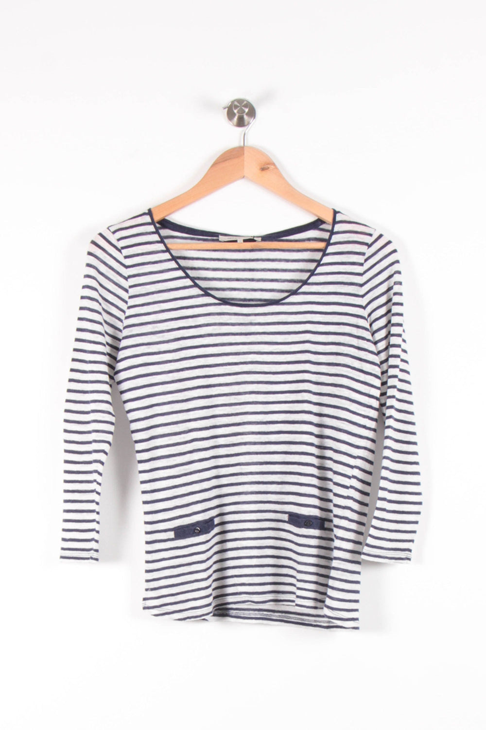 Tee-shirt Blanc et Bleu - Taille S/36 de la marque Gerard Darel | PARAD54366 - Vendu par Paradigme - Image 2