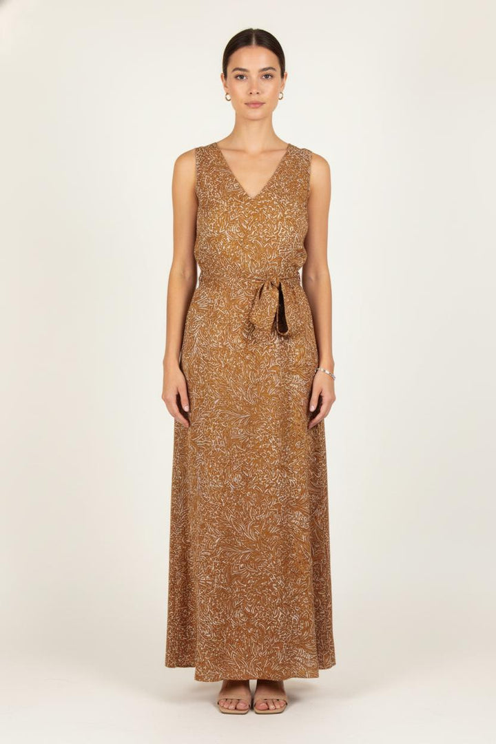 Robe Longue Jaune et Blanche - Taille M/38 de la marque Diega | PARAD54370 - Vendu par Paradigme - Image 1