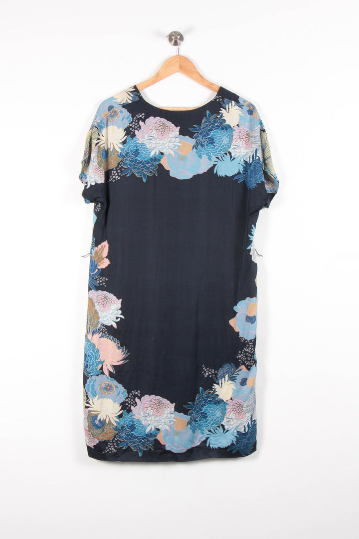 Robe Droite Bleu et Multicolore - Taille L/40 de la marque Maison 123 | PARAD54380 - Vendu par Paradigme - Image 4