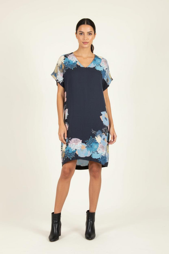 Robe Droite Bleu et Multicolore - Taille L/40 de la marque Maison 123 | PARAD54380 - Vendu par Paradigme - Image 1