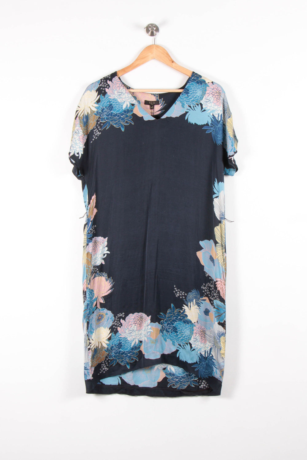 Robe Droite Bleu et Multicolore - Taille L/40 de la marque Maison 123 | PARAD54380 - Vendu par Paradigme - Image 2