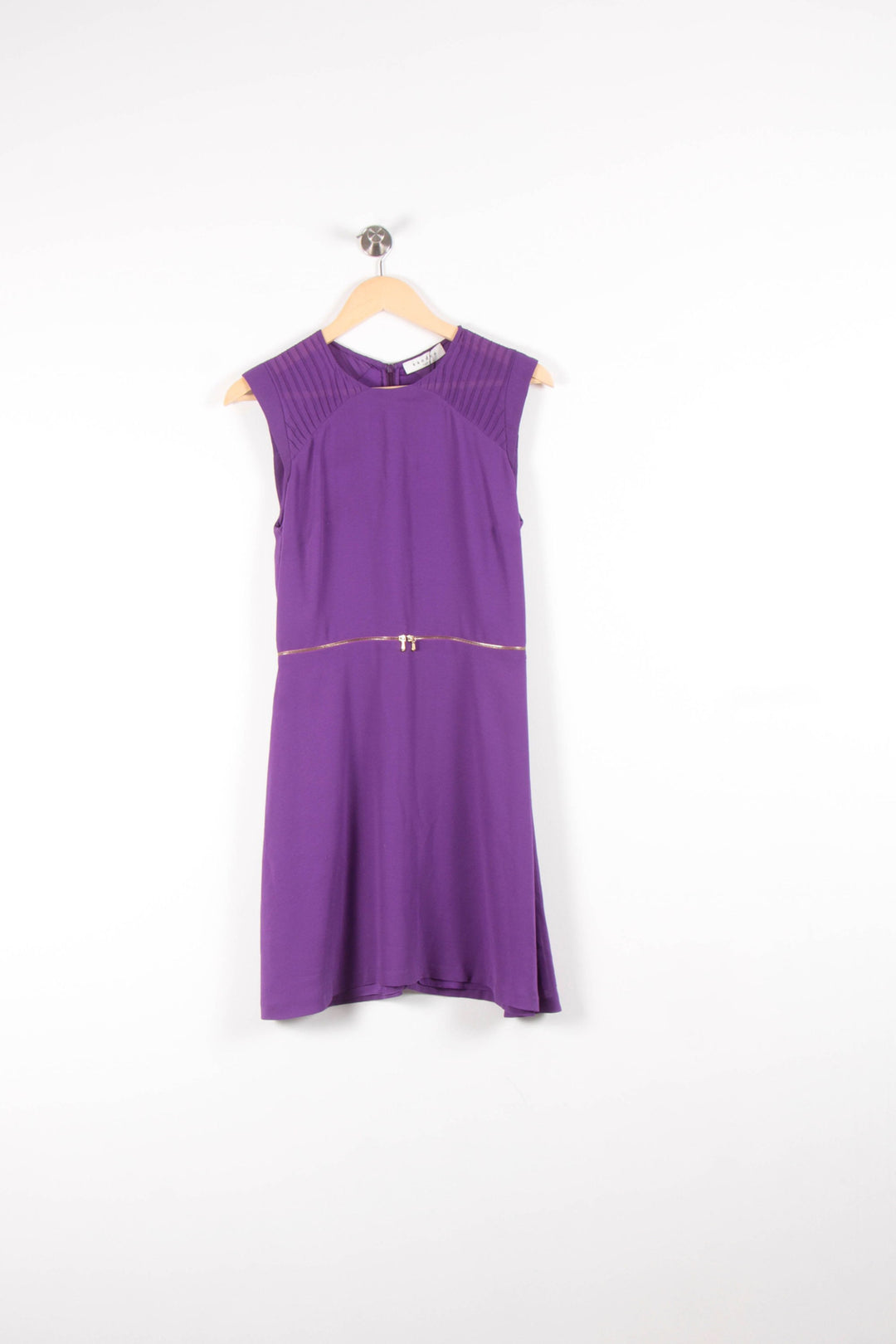 Robe Courte Violette - Taille M/38 de la marque Sandro | PARAD54407 - Vendu par Paradigme - Image 2