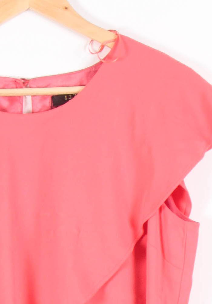 Robe Midi Rouge - Taille XL/42 de la marque Maison 123 | PARAD54413 - Vendu par Paradigme - Image 3