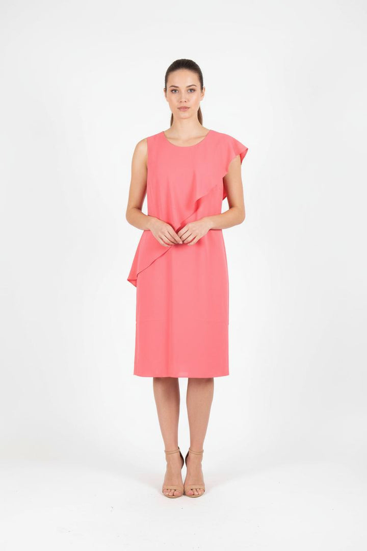 Robe Midi Rouge - Taille XL/42 de la marque Maison 123 | PARAD54413 - Vendu par Paradigme - Image 1