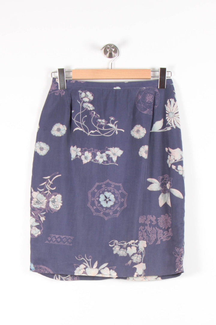 Jupe Midi Bleue et Blanche - Taille XL/42 de la marque Maison 123 | PARAD54419 - Vendu par Paradigme - Image 4