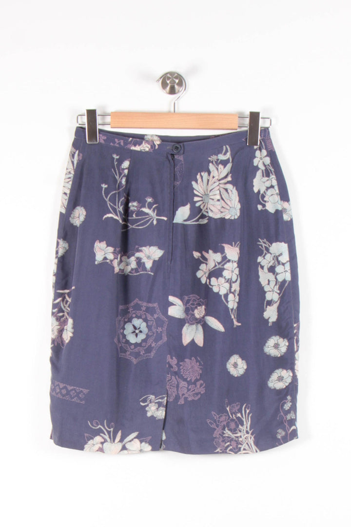 Jupe Midi Bleue et Blanche - Taille XL/42 de la marque Maison 123 | PARAD54419 - Vendu par Paradigme - Image 2