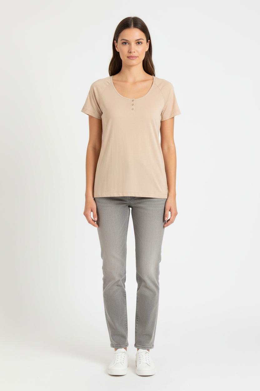 Tee-shirt Beige - Taille M/38 de la marque Bérénice | PARAD54422 - Vendu par Paradigme - Image 1