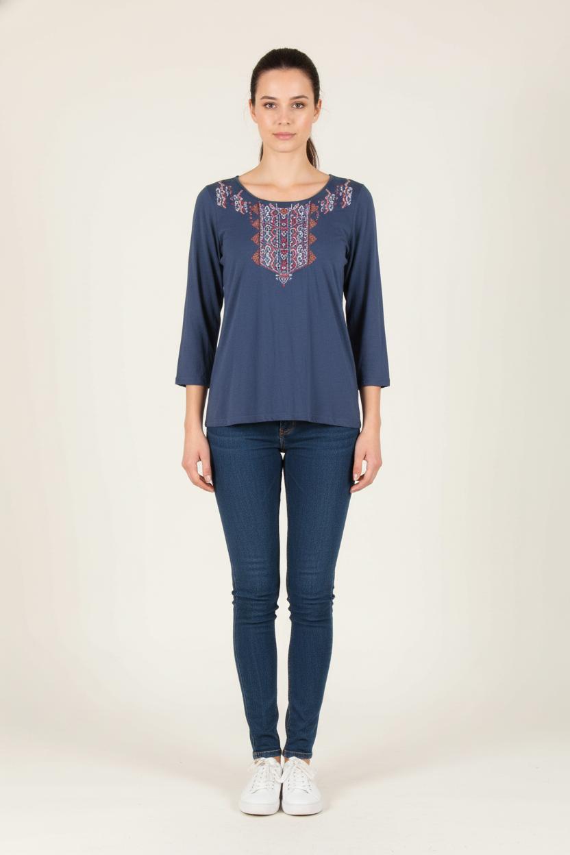 Blouse Bleue - Taille M/38 de la marque Caroll | PARAD54430 - Vendu par Paradigme - Image 1