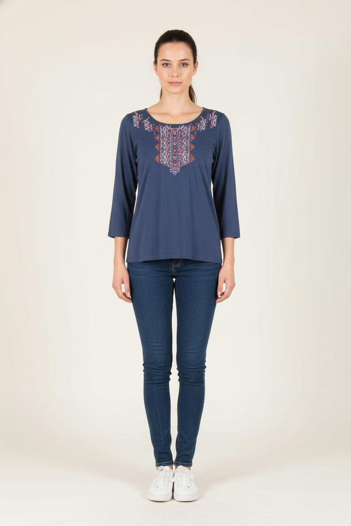Blouse Bleue - Taille M/38 de la marque Caroll | PARAD54430 - Vendu par Paradigme - Image 1
