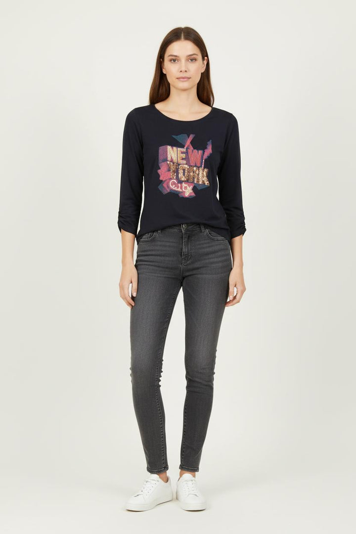 Tee-shirt Noir - Taille S/36 de la marque Caroll | PARAD54431 - Vendu par Paradigme - Image 1