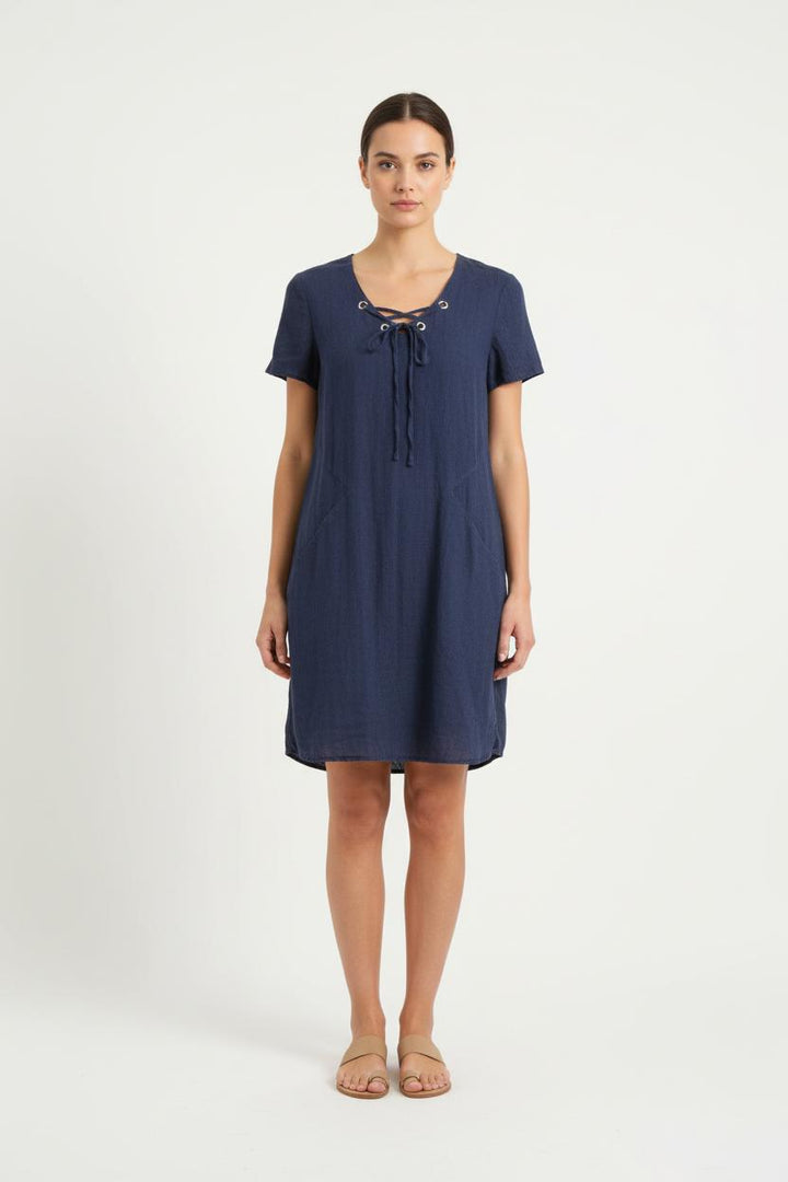 Robe Courte Bleue - Taille S/36 de la marque Maison 123 | PARAD54442 - Vendu par Paradigme - Image 1