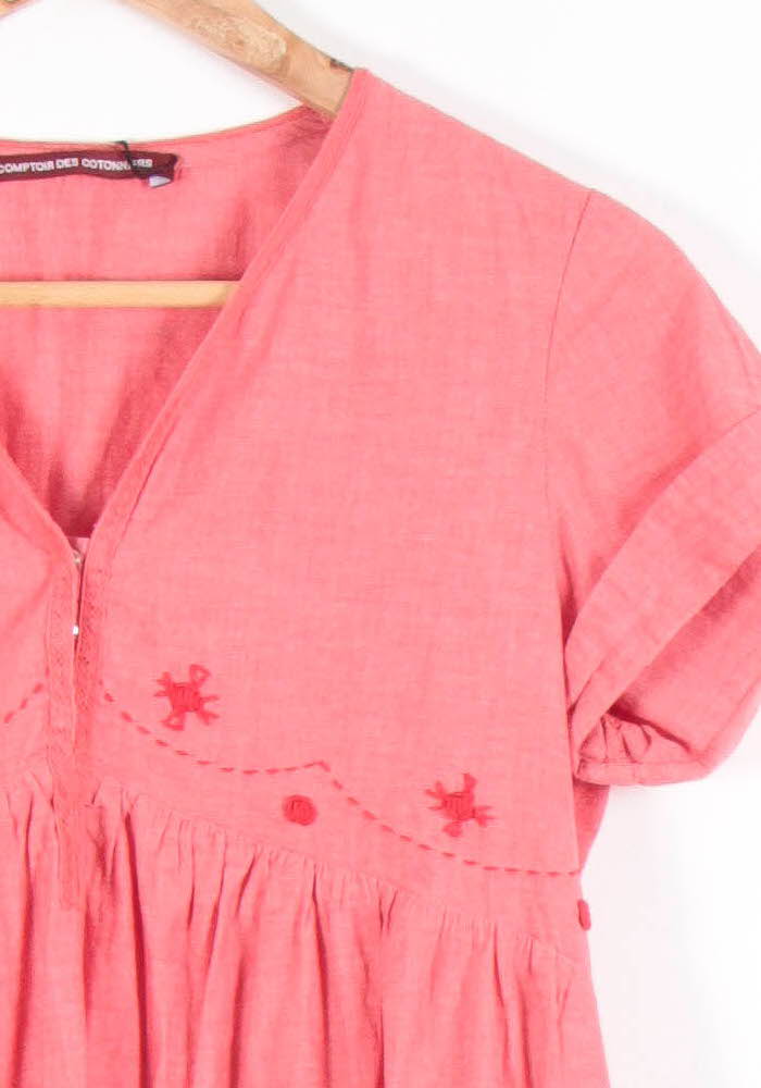 Robe Courte Rose - Taille XS/34 de la marque Comptoir des Cotonniers | PARAD54445 - Vendu par Paradigme - Image 3