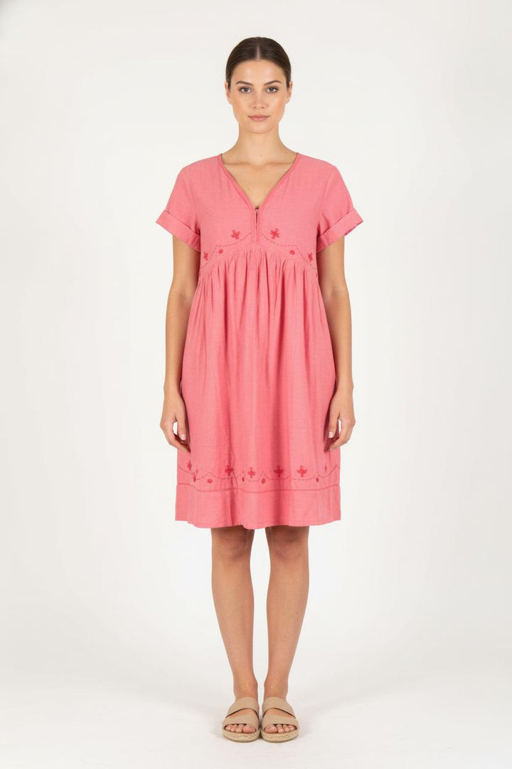 Robe Courte Rose - Taille XS/34 de la marque Comptoir des Cotonniers | PARAD54445 - Vendu par Paradigme - Image 1