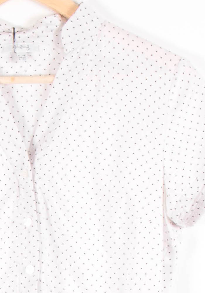 Chemisier Blanc à Pois Noirs - Taille XL/42 de la marque Maison 123 | PARAD54447 - Vendu par Paradigme - Image 3