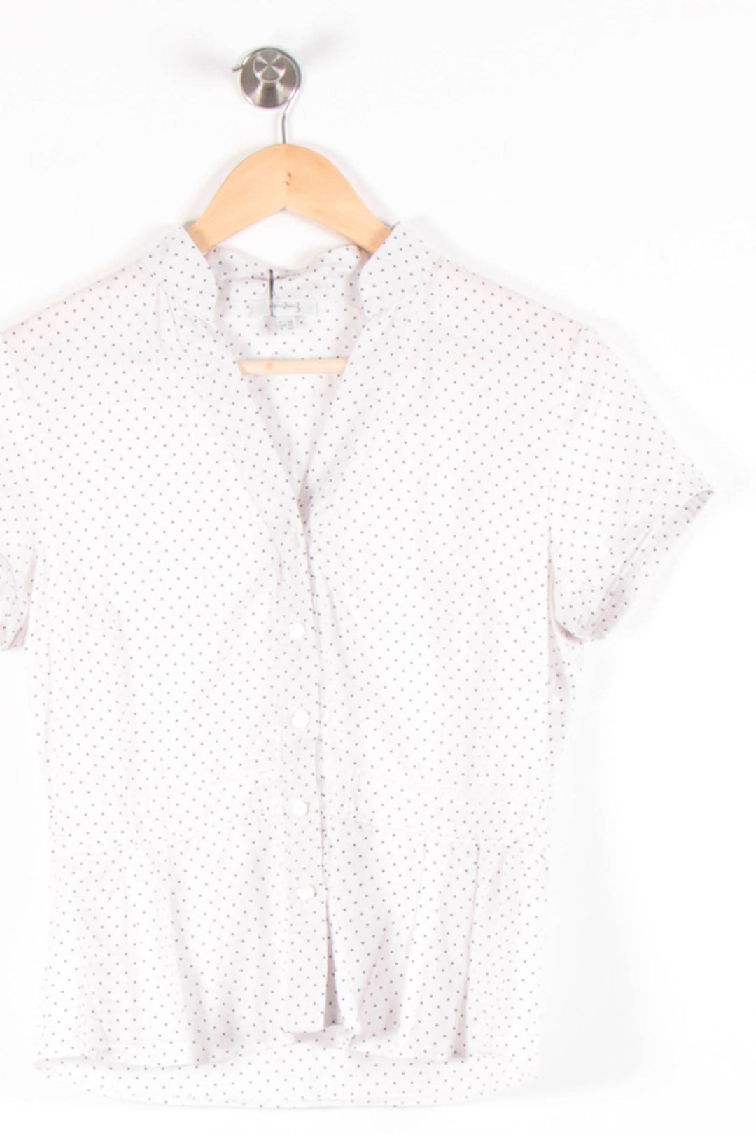 Chemisier Blanc à Pois Noirs - Taille XL/42 de la marque Maison 123 | PARAD54447 - Vendu par Paradigme - Image 2