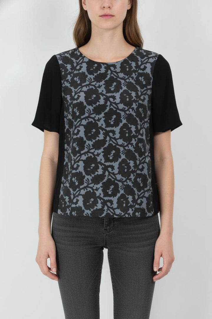 Blouse Noire et Grise - Taille S/36 de la marque Tara Jarmon | PARAD54475 - Vendu par Paradigme - Image 1