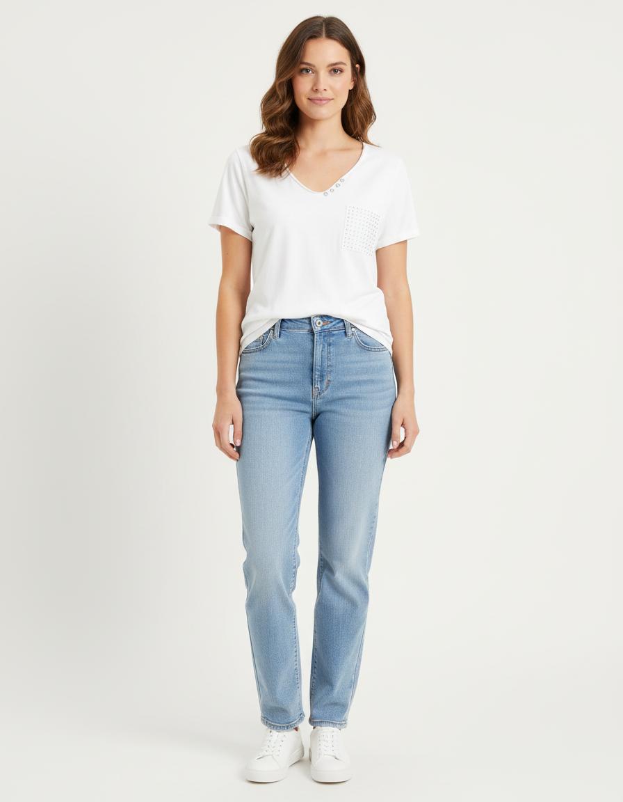 Blouse Blanche - Taille S/36 de la marque IKKS | PARAD54479 - Vendu par Paradigme - Image 1