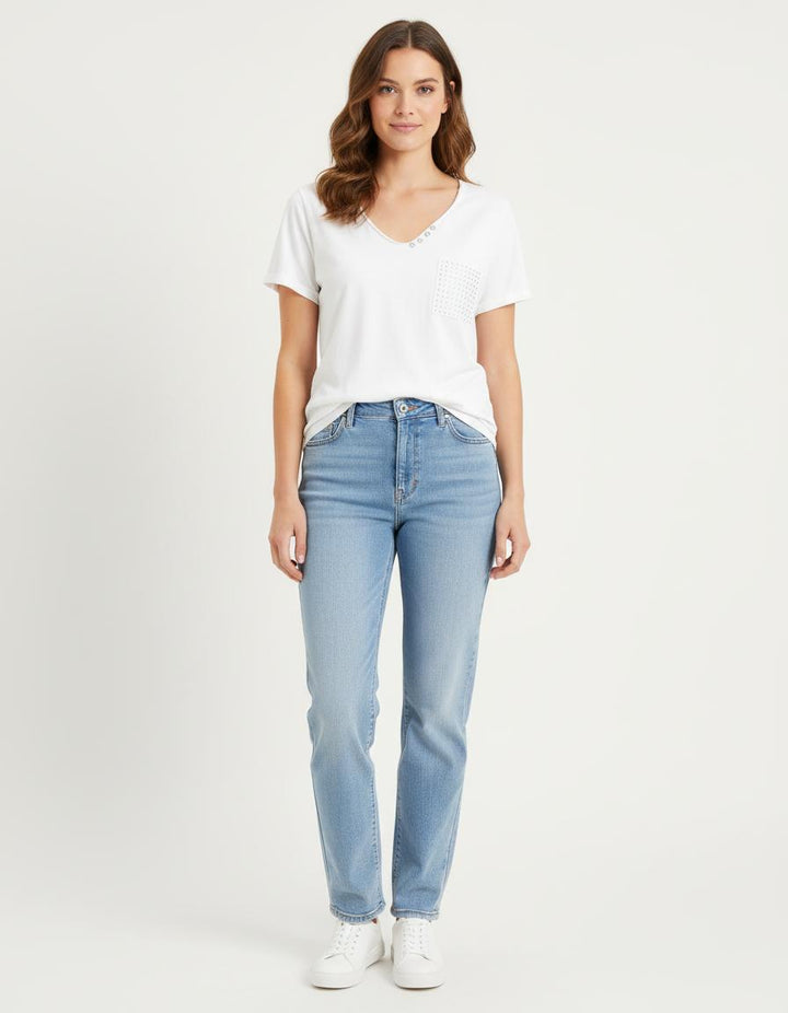 Blouse Blanche - Taille S/36 de la marque IKKS | PARAD54479 - Vendu par Paradigme - Image 1