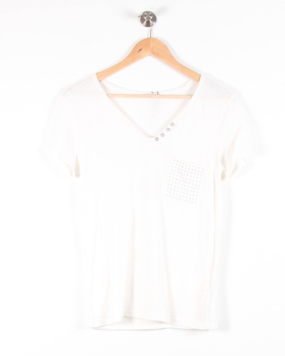 Blouse Blanche - Taille S/36 de la marque IKKS | PARAD54479 - Vendu par Paradigme - Image 2