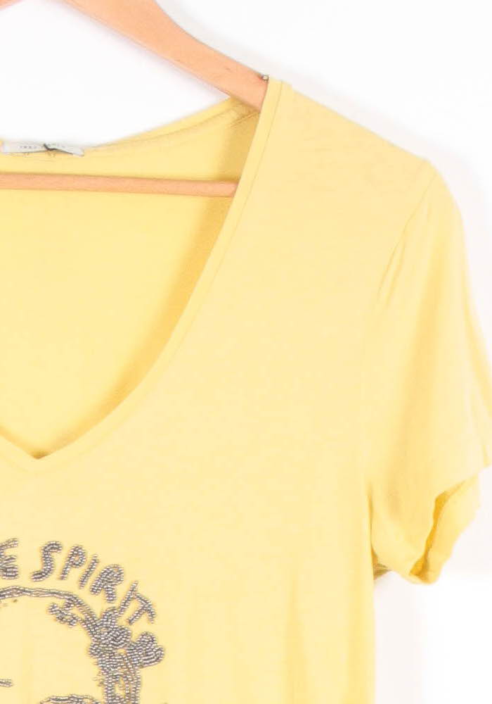 Tee-shirt Jaune - Taille S/36 de la marque IKKS | PARAD54484 - Vendu par Paradigme - Image 3