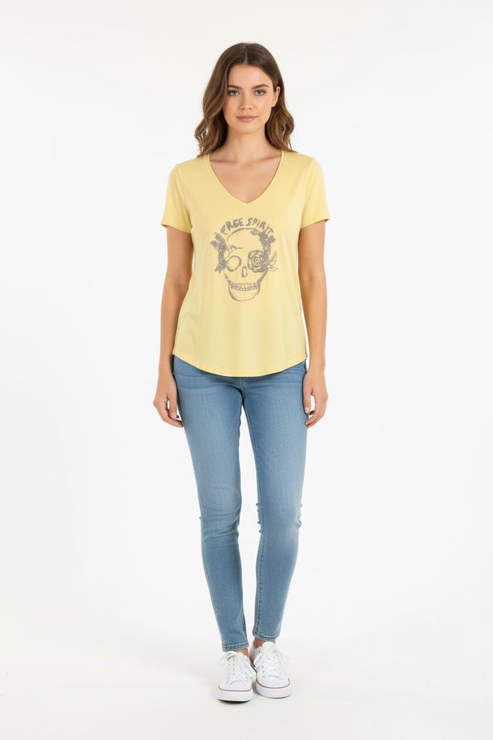 Tee-shirt Jaune - Taille S/36 de la marque IKKS | PARAD54484 - Vendu par Paradigme - Image 1