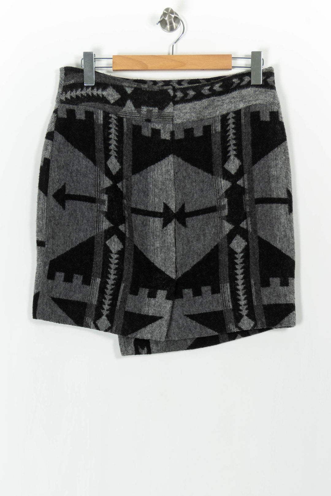 Jupe Portefeuille Noire et Grise - Taille XL/42 de la marque Bérénice | PARAD54521 - Vendu par Paradigme - Image 4