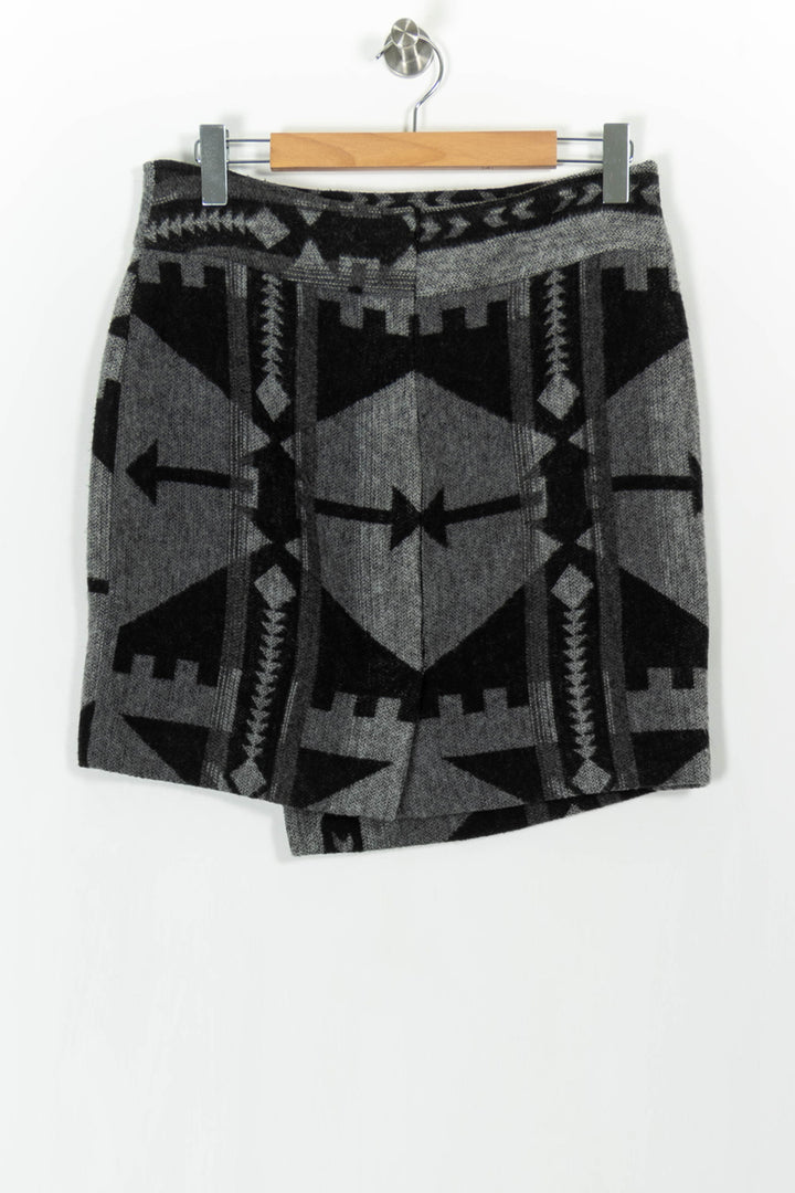Jupe Portefeuille Noire et Grise - Taille XL/42 de la marque Bérénice | PARAD54521 - Vendu par Paradigme - Image 4