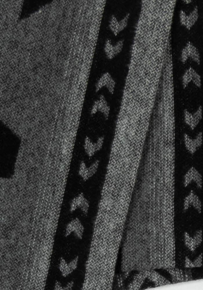 Jupe Portefeuille Noire et Grise - Taille XL/42 de la marque Bérénice | PARAD54521 - Vendu par Paradigme - Image 3