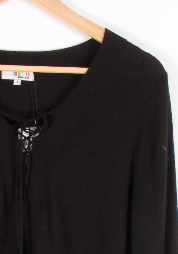Pull Noir - Taille S/36 de la marque ba&sh | PARAD54522 - Vendu par Paradigme - Image 3